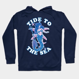 Sea Lover Mermaid Design | Tide To The Sea Hoodie